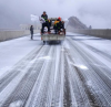 組圖：貴州多地低溫高速雪凝“封路”